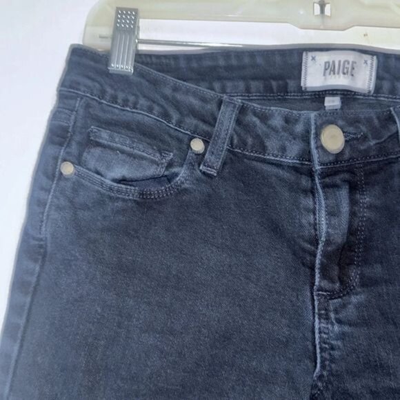 Paige Womens Straight Leg Jeans Size 27 Dark Wash Denim - Picture 2 of 8